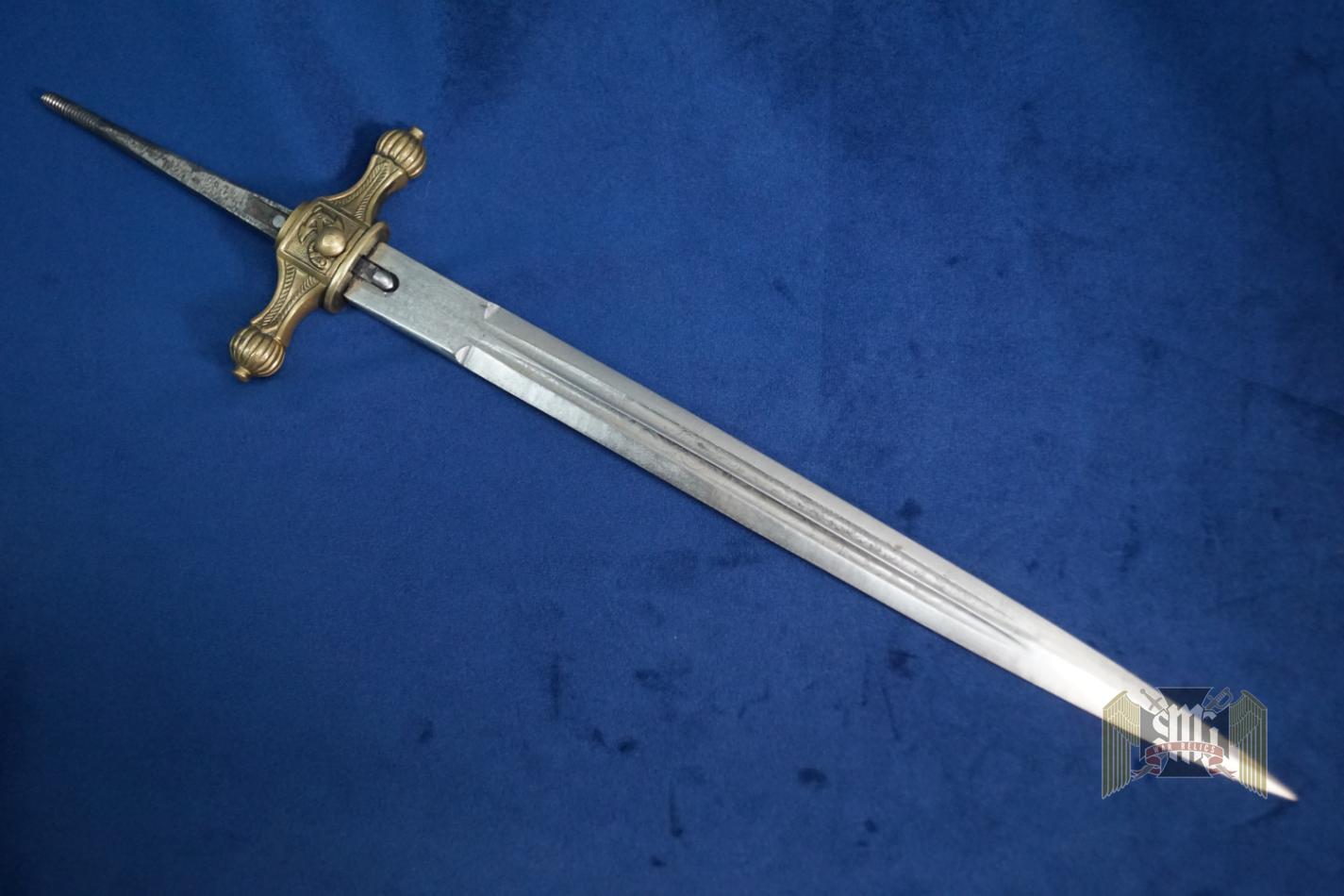 German Navy dagger blade and cross guard set by Weyersberg number matched