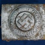German Police Belt Buckle Ground dug