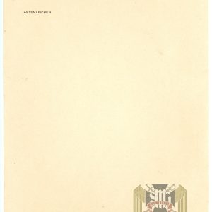 SMGP-2857 Adolf Hitler Berlin  Chancellery Stationary Full  Sheet